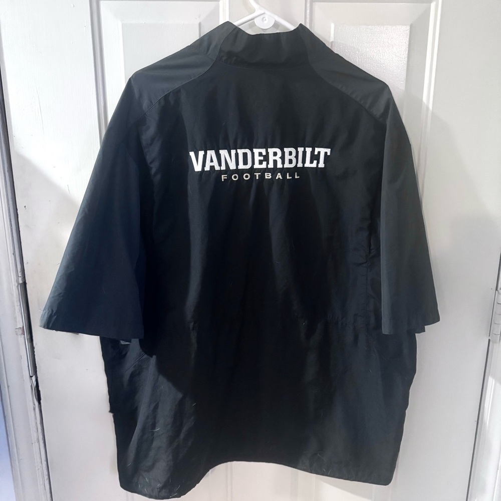 Vanderbilt Football Stitched Nike Black Short Sleeved Storm-FIT Jacket